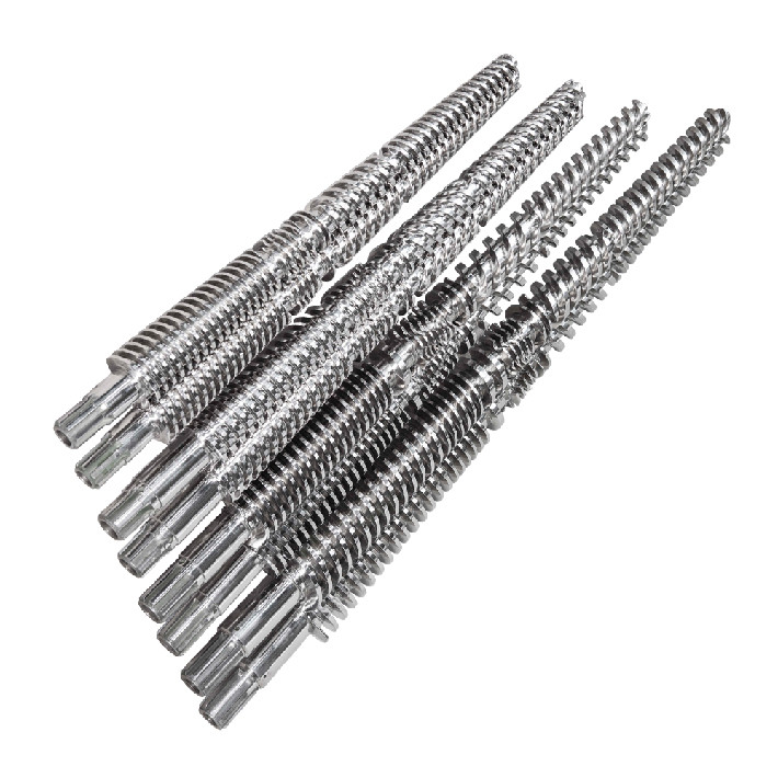 Conical twin screw